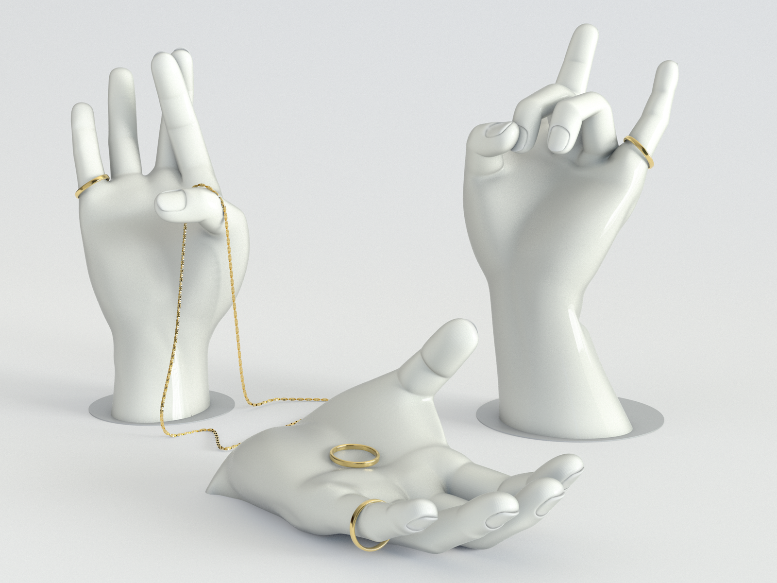 Ringholder hand by FunkyArt, Download free STL model