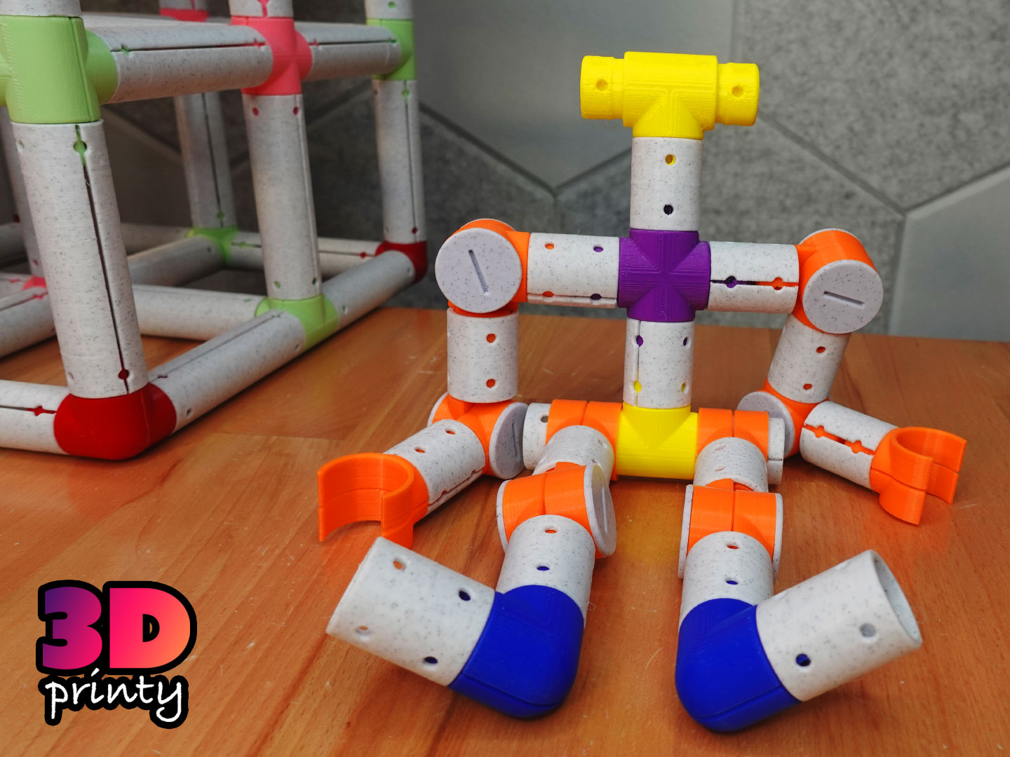 Printy Pipes Construction Toy - Updated