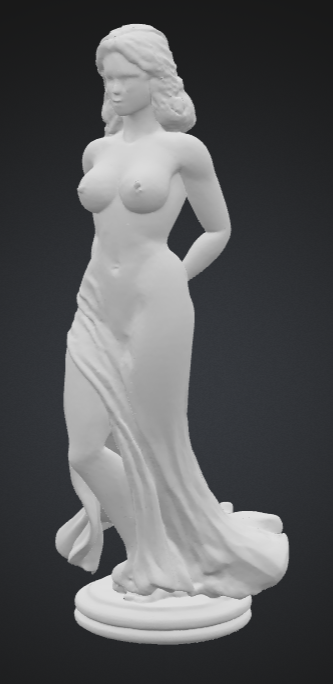 Chess Piece : Topless Female Elegant Pose NSFW
