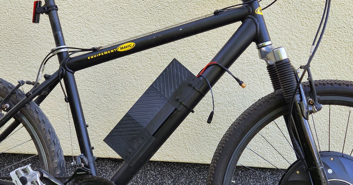 Ebike universal Battery Mount, Holder "Electric v1" for 36v 1014ah