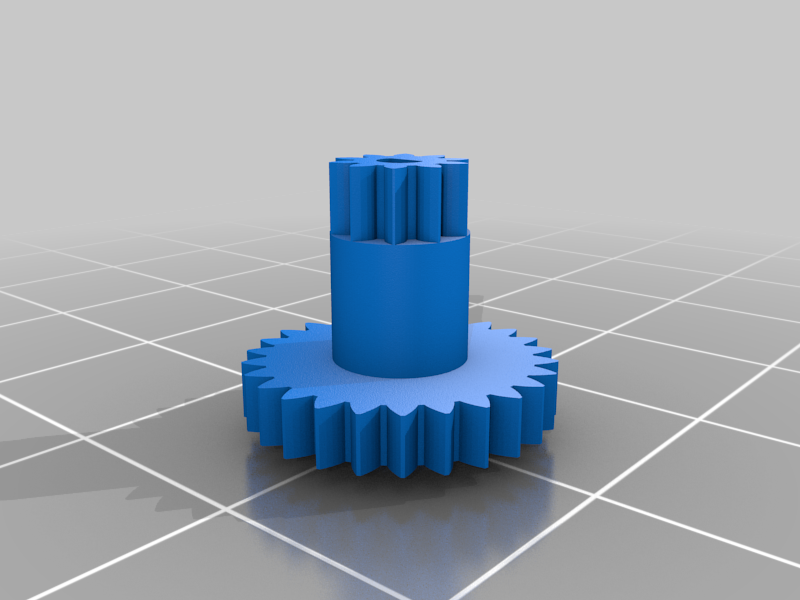 Hexmod Axle Gear Pinion (long yellow chassis) by p928s1984 Download