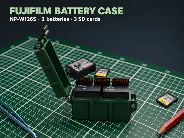 Fujifilm NP-W126S Rugged Battery & SD Card Case