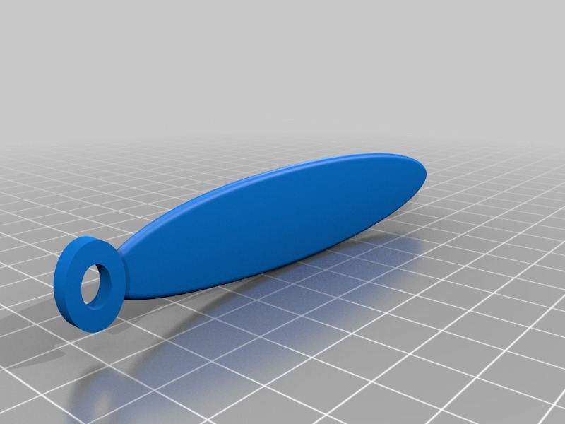 Surfboard keychain by p928s1984 Download free STL model