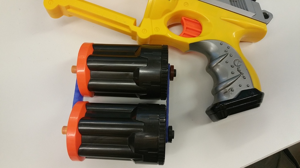 Nerf Maverick dual cylinder/barrel