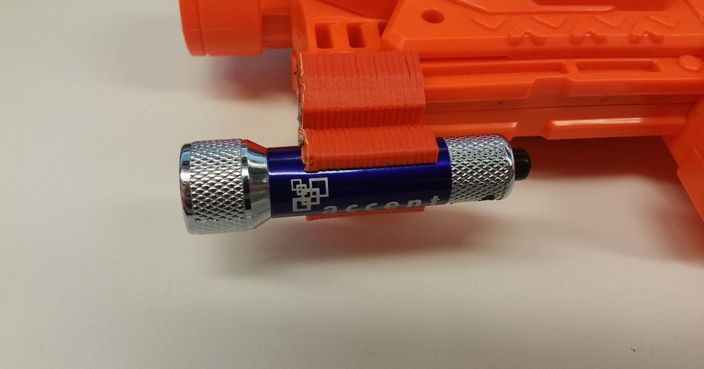 Nerf Flashlight mount by p928s1984 | Download free STL model ...