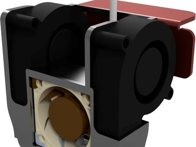 CR-10S Pro V2 Hotend Fan Duct / Cover / Mount