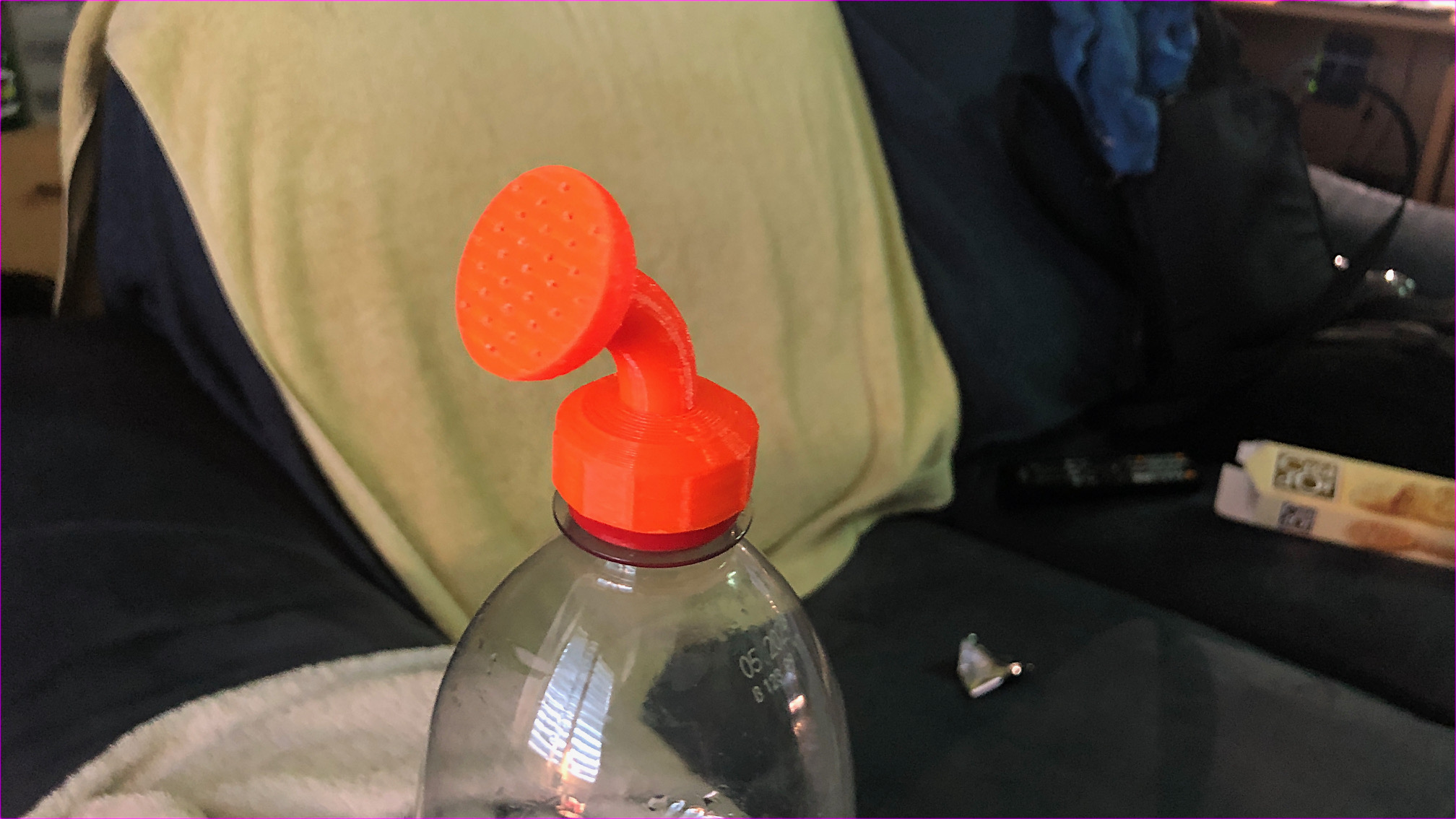 Watering bottle cap