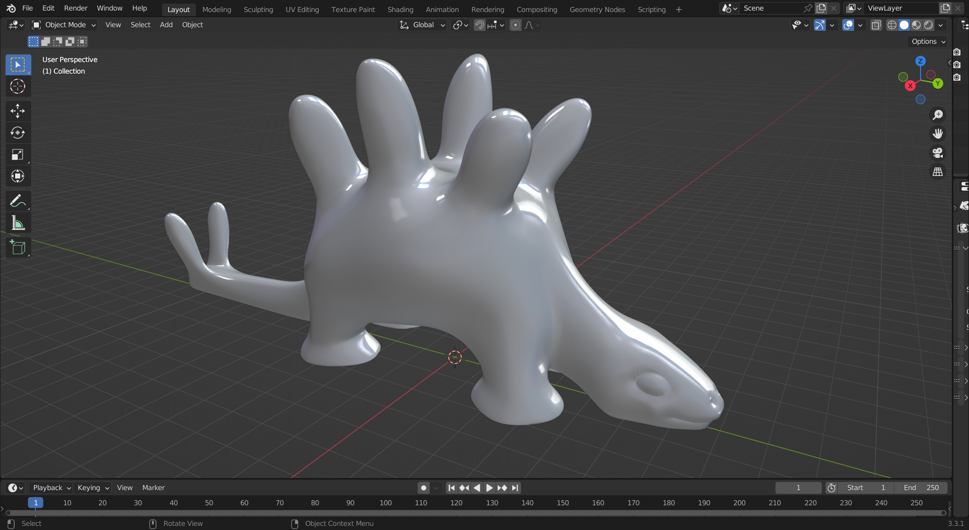 Miniatura 3 do modelo 3D Stegosaurus ring holder