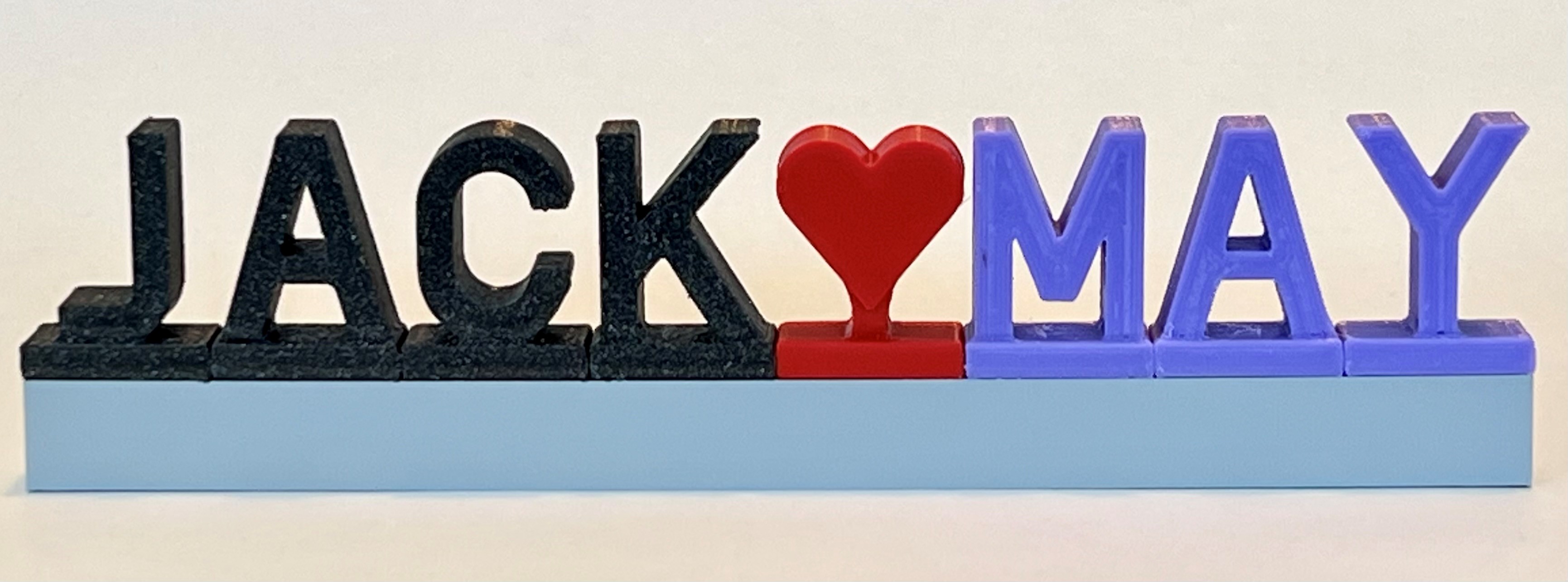 LEGO compatible Letters and Numbers von Plastic Flow | Kostenloses STL ...