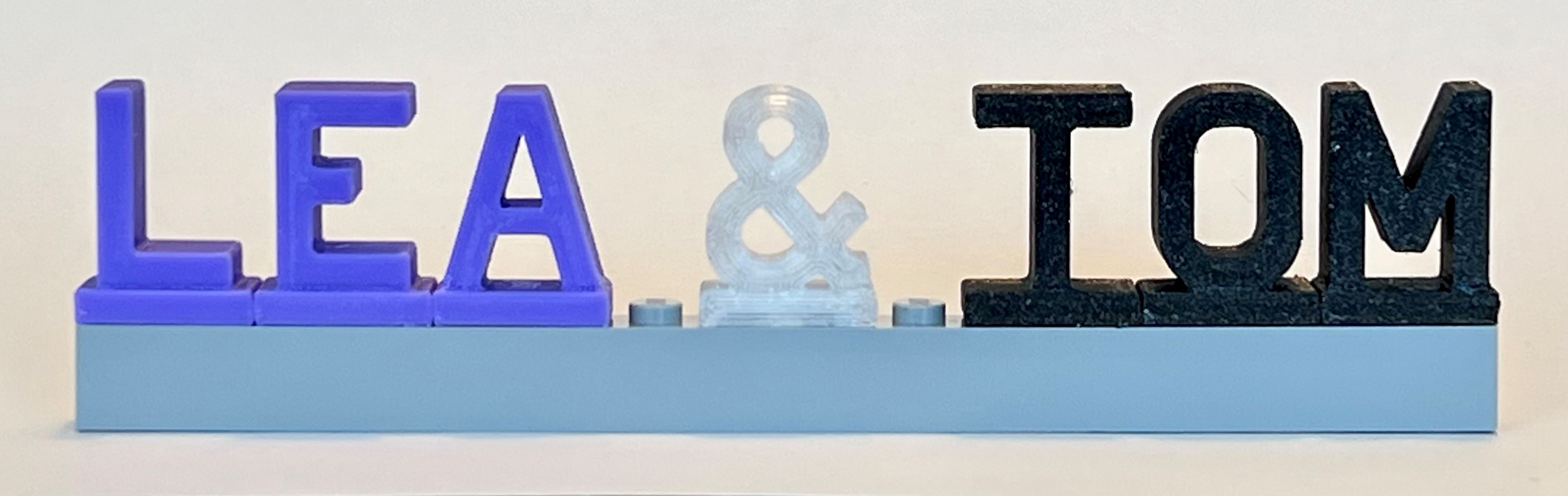 LEGO compatible Letters and Numbers von Plastic Flow | Kostenloses STL ...
