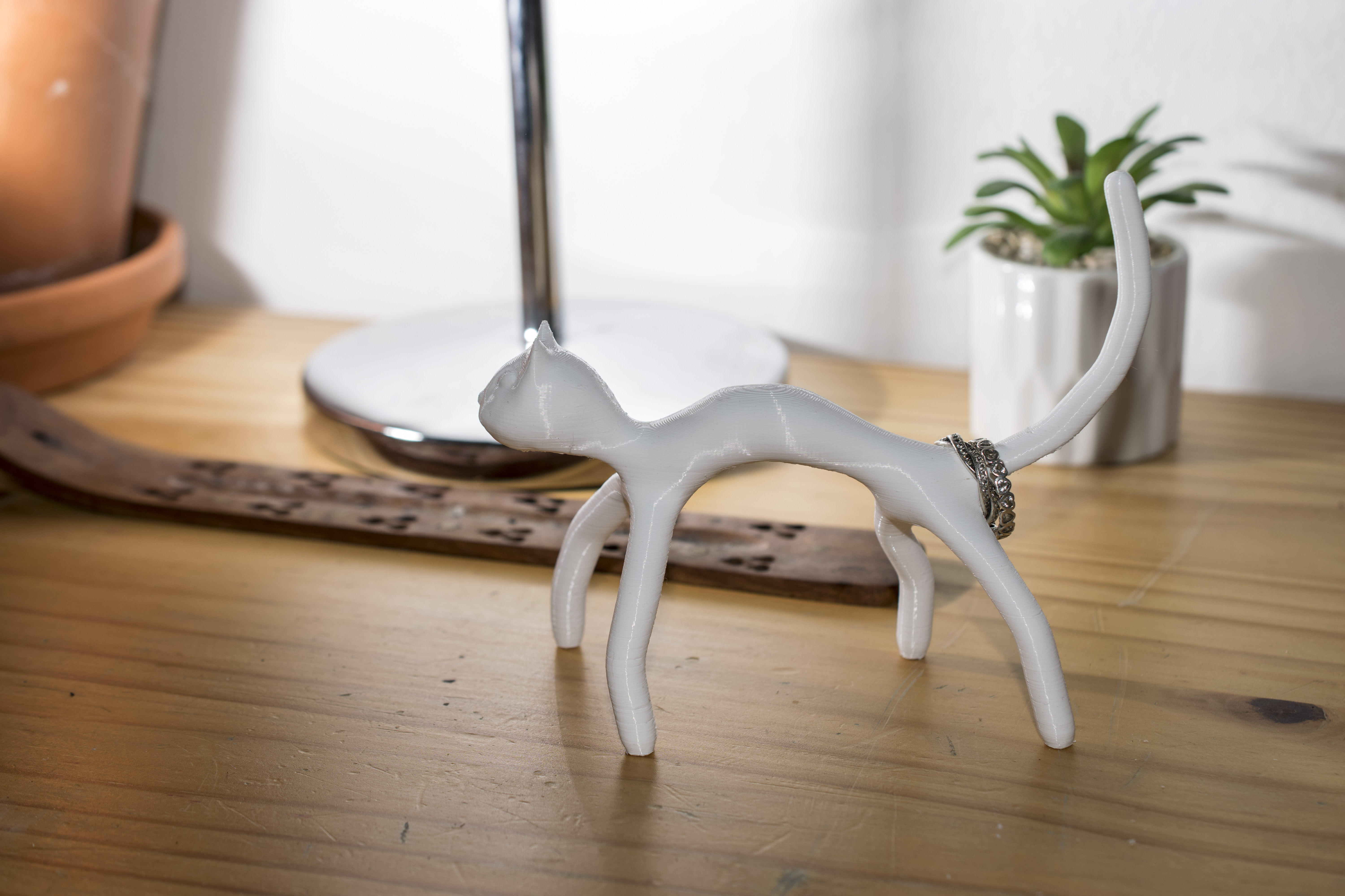Miniatura 2 do modelo 3D Cat ring holder