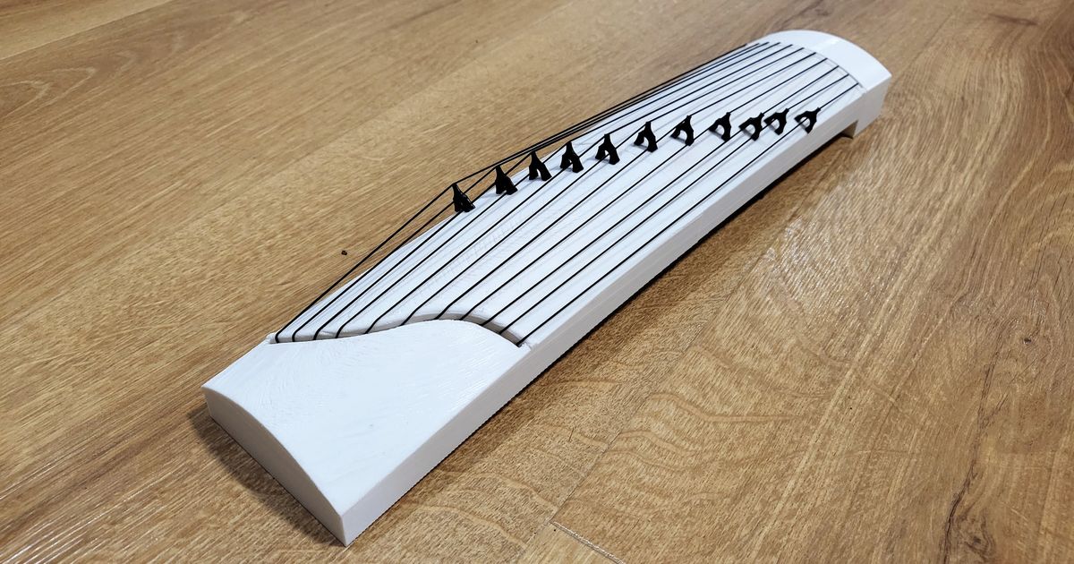 1/4 scale GUZHENG by lubinko Download free STL model