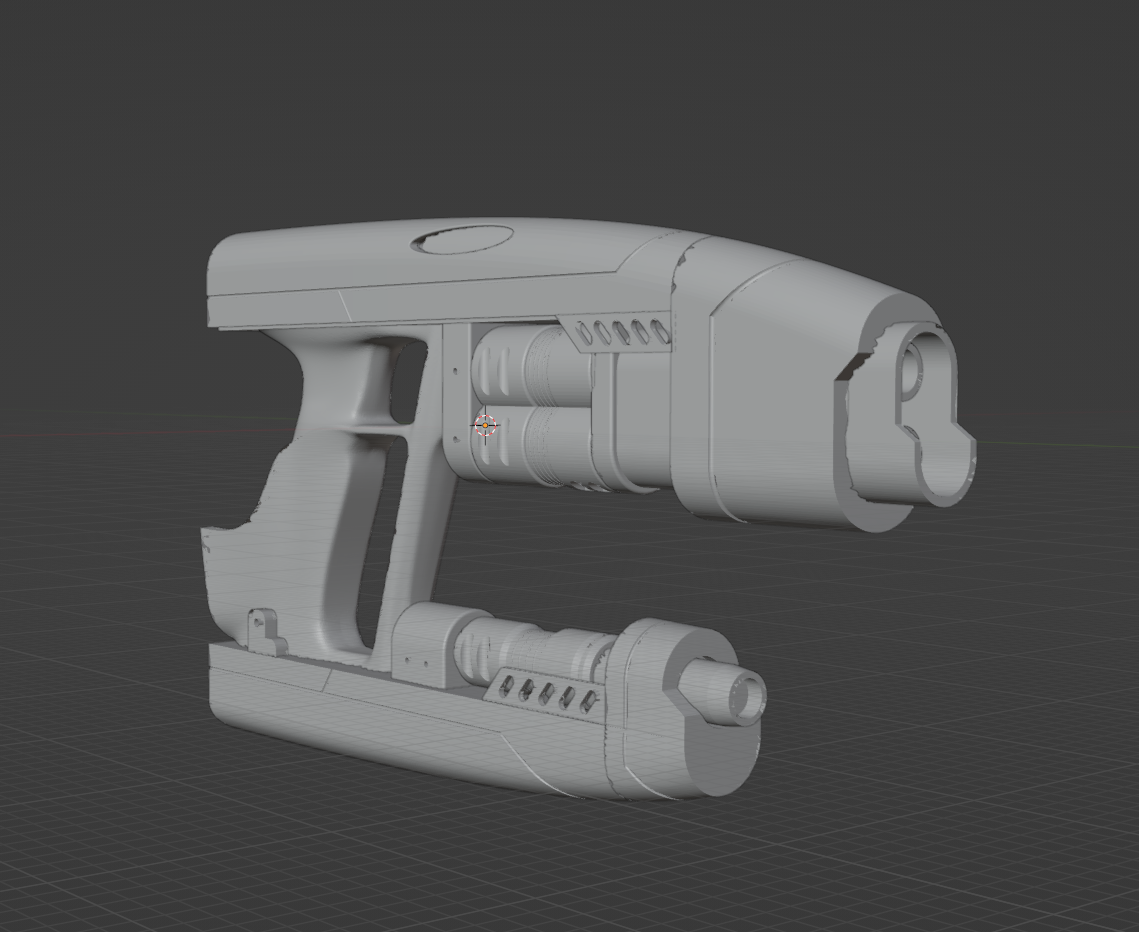 Star Lord's Blaster remix Split by drewsipher Download free STL model