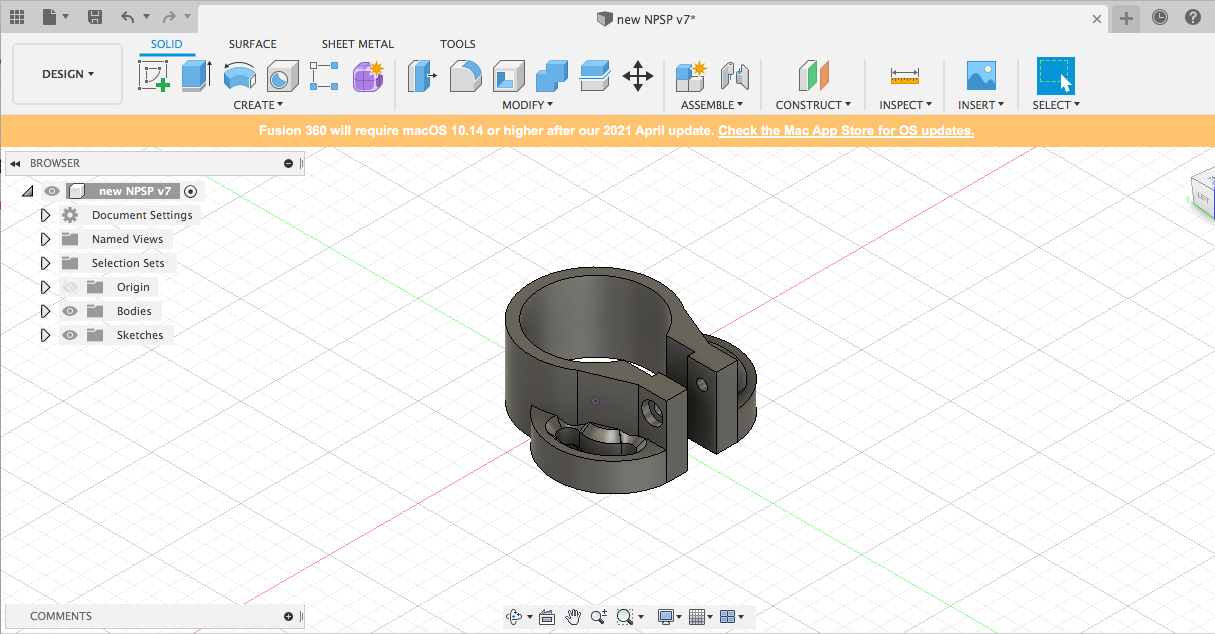 Buffer tube sling point (nexus pro)