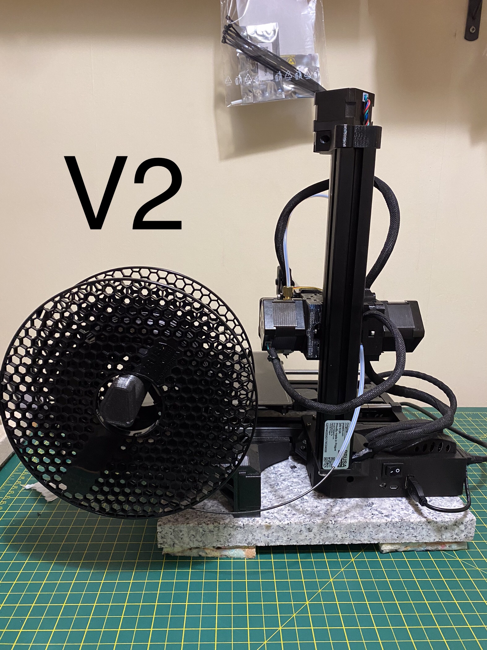 Prusa mini side spool holder by Max, Download free STL model