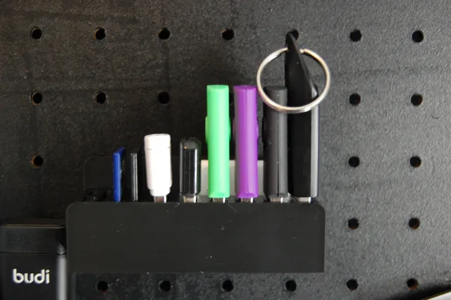 USB & SD card pegboard mount