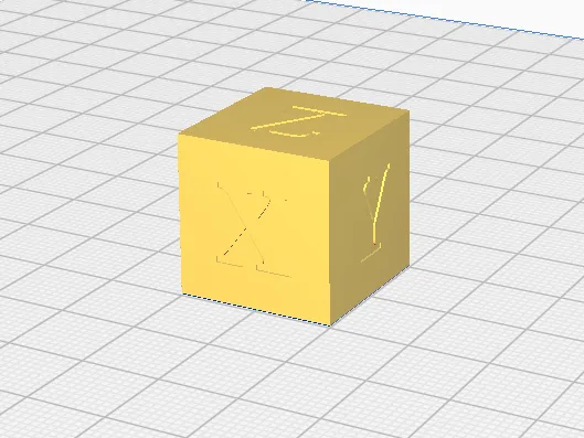 XYZ Calibration Cube