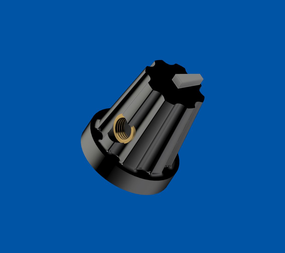 Potentiometer Knob 05 by Wiseone Download free STL model