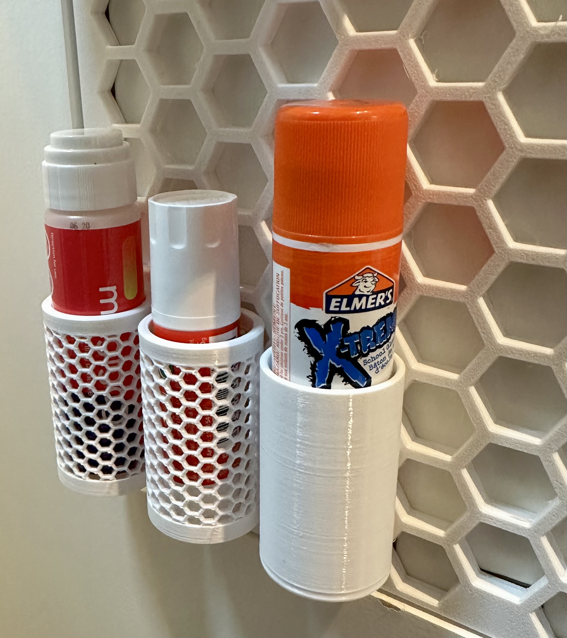 Large Glue Stick holder for Honeycomb HWS Storage wall.