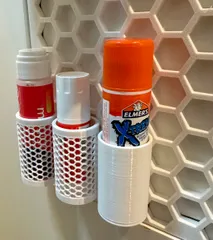 Honeycomb Wall Jumbo Glue Stick Holder by Ghostguy6, Download free STL  model