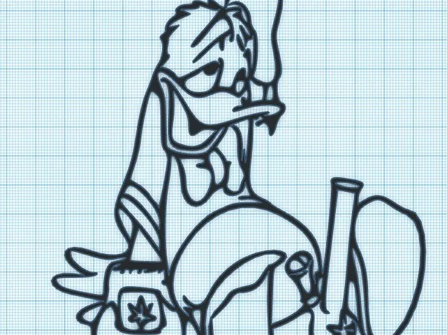 HIGH AS DUCK - WALL ART