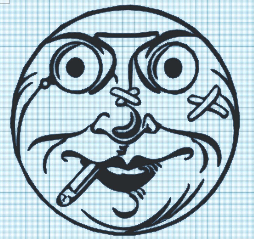 MOON FACE (RANDOM) WALL ART by Ogama Industries Download free STL