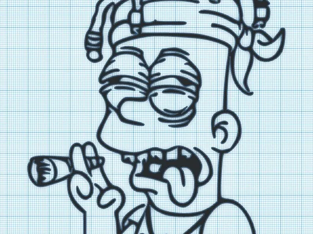 RASTA-BART-STONER - WALL ART