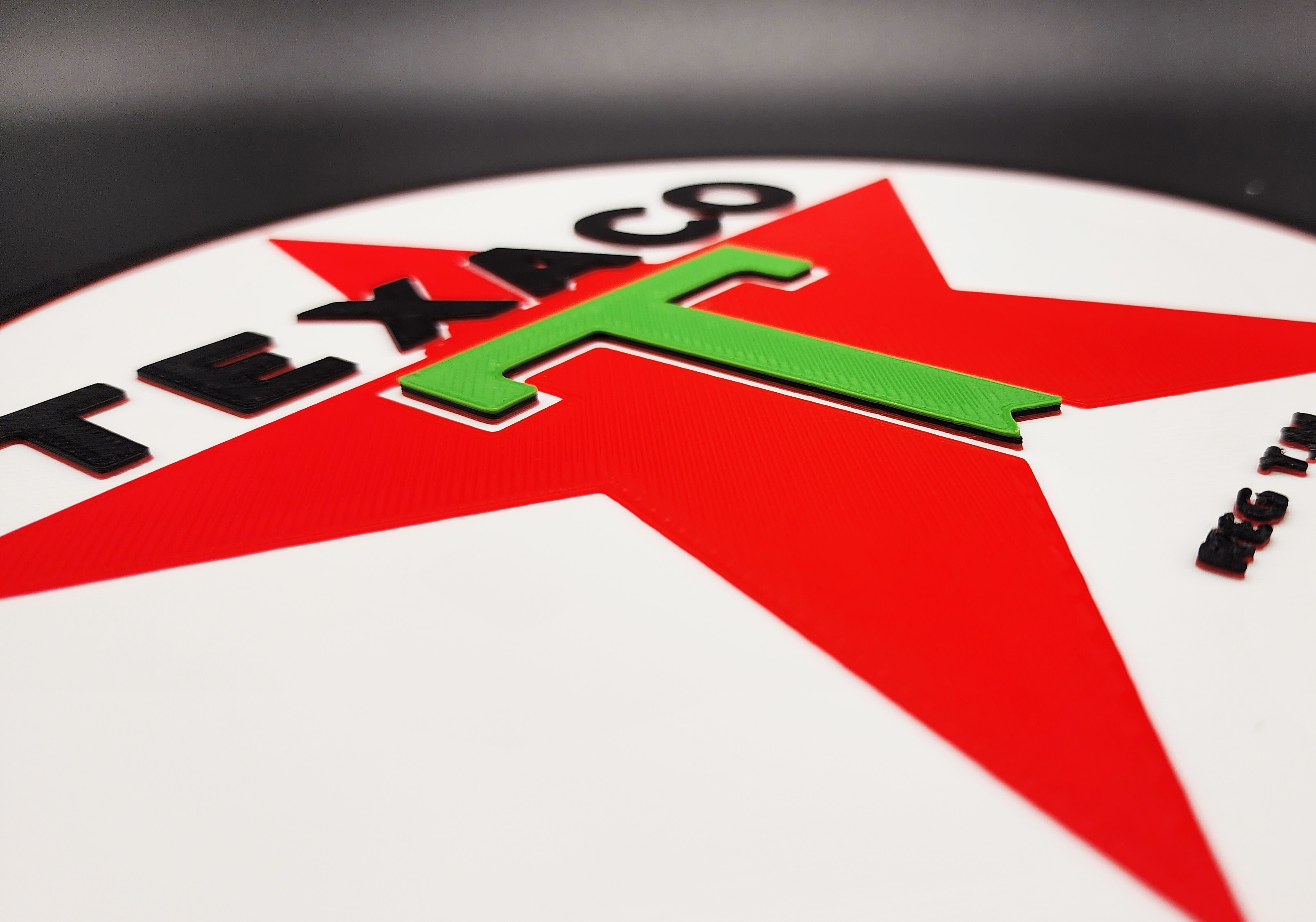 Vintage Texaco Sign - 4 Colors by Triple G Workshop | Download free STL ...