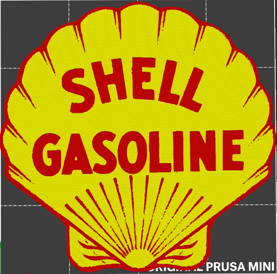 Vintage Shell Gasoline Sign 2 Colors by Triple G Workshop | Download ...