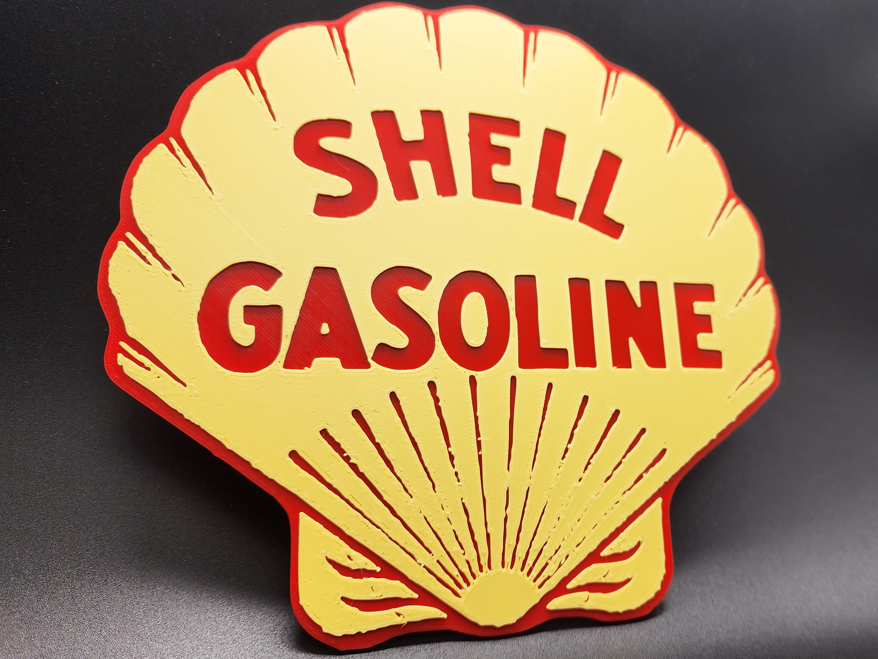 Vintage Shell Gasoline Sign 2 Colors by Triple G Workshop | Download ...