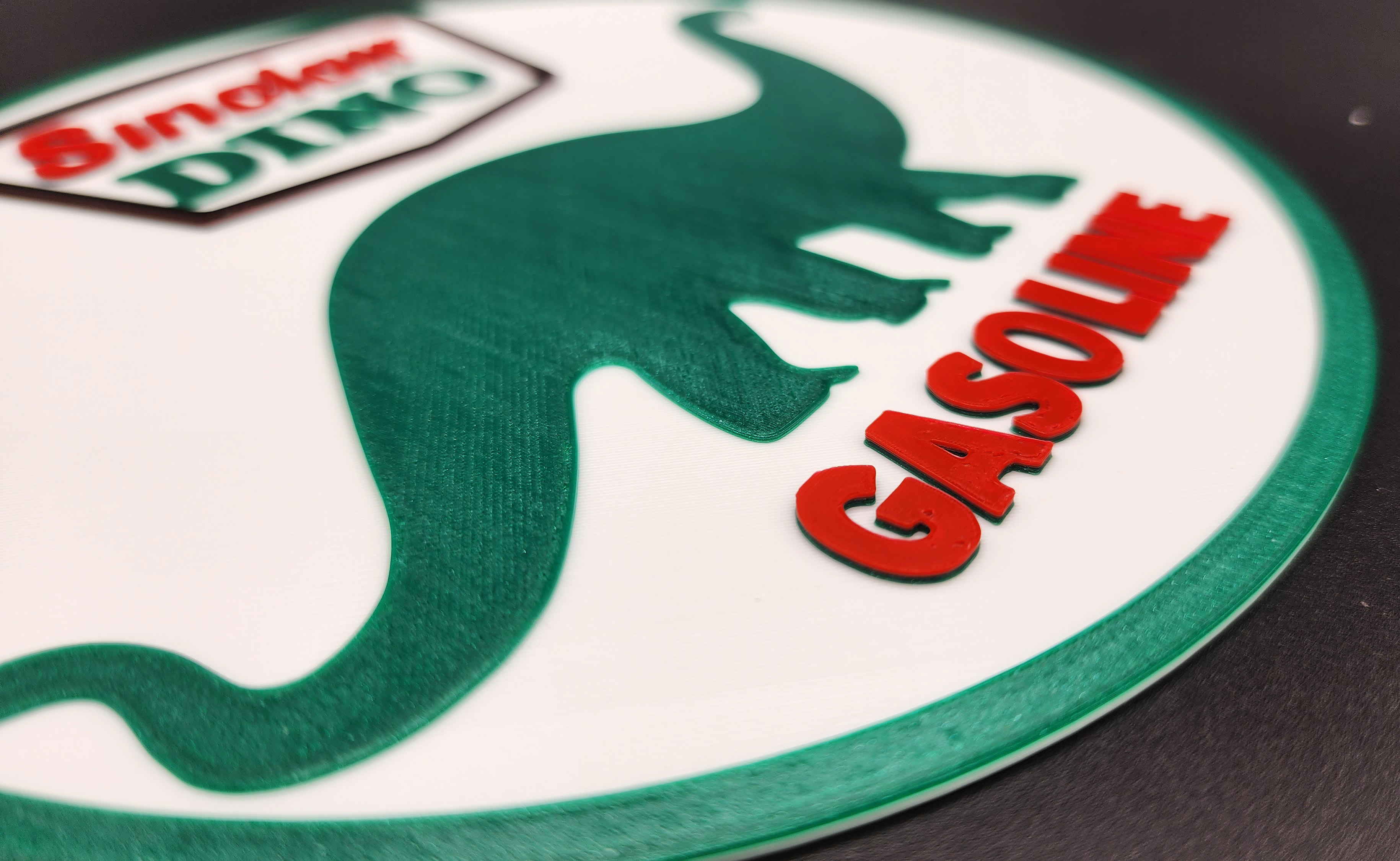 Sinclair DINO Oil Gas Sticker Circle Vintage Vinyl Decal - Foto 12