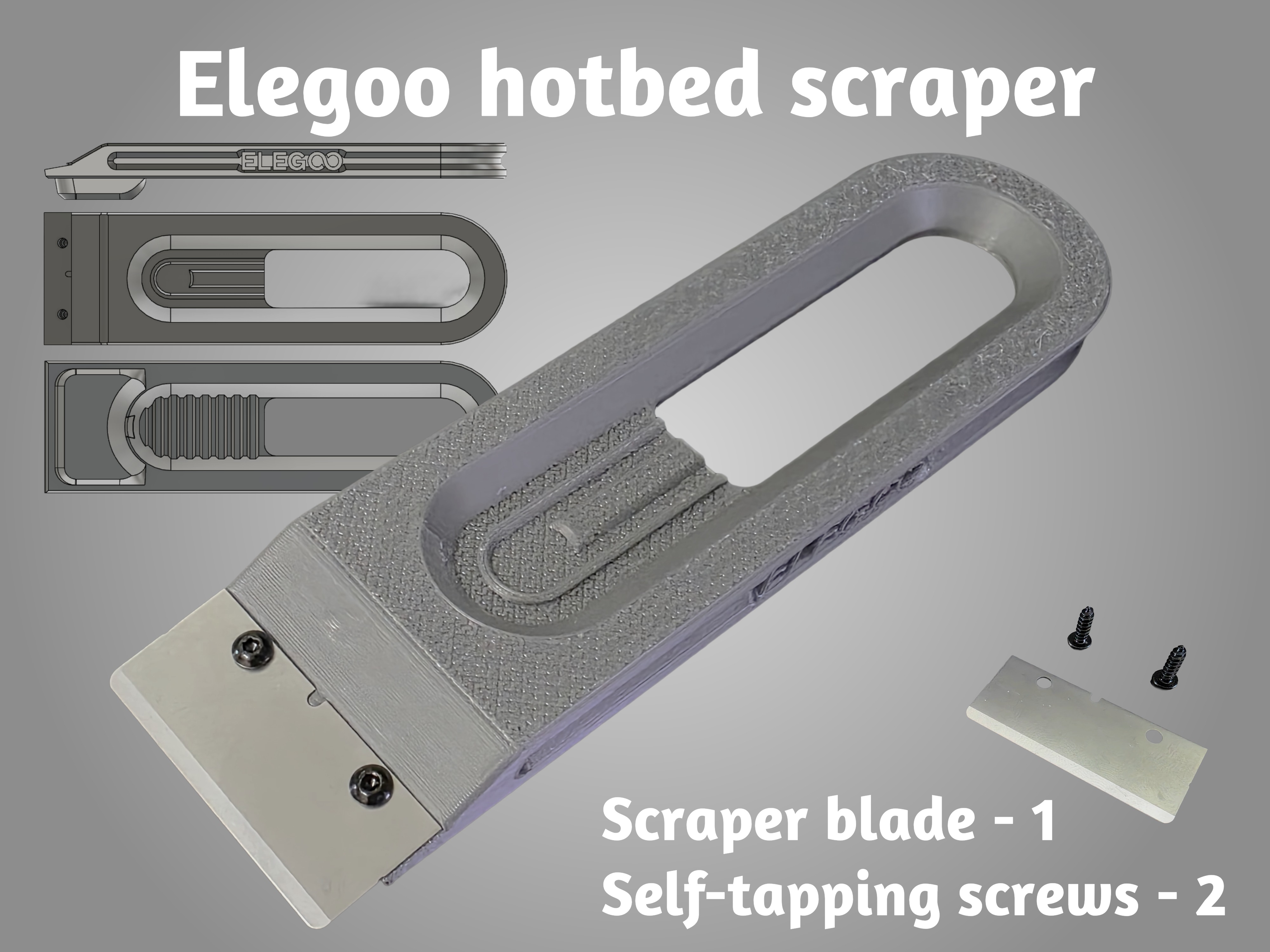 Elegoo hotbed scraper