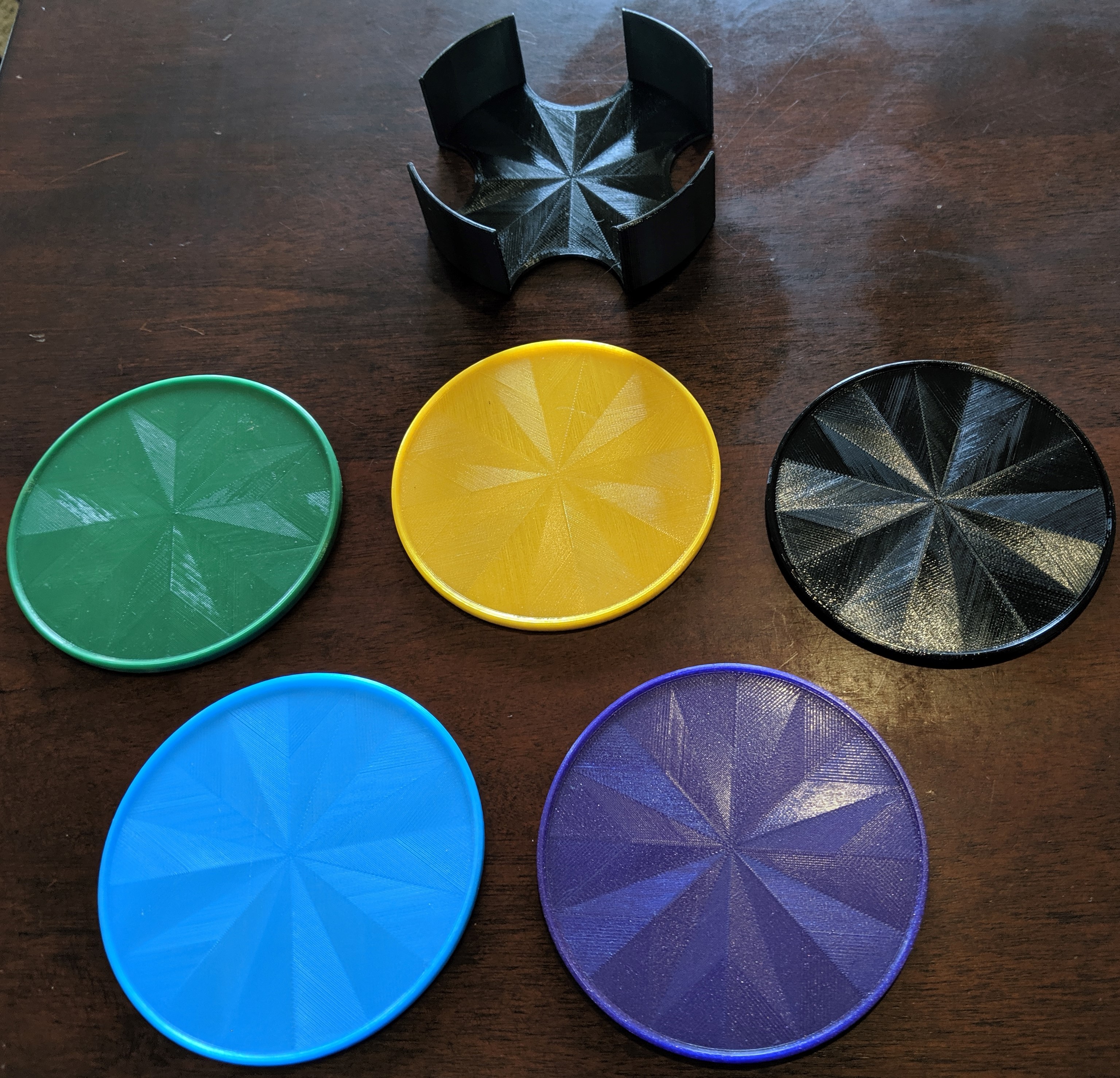 Simple Drink Coasters ready for SVGs with Coaster Holder