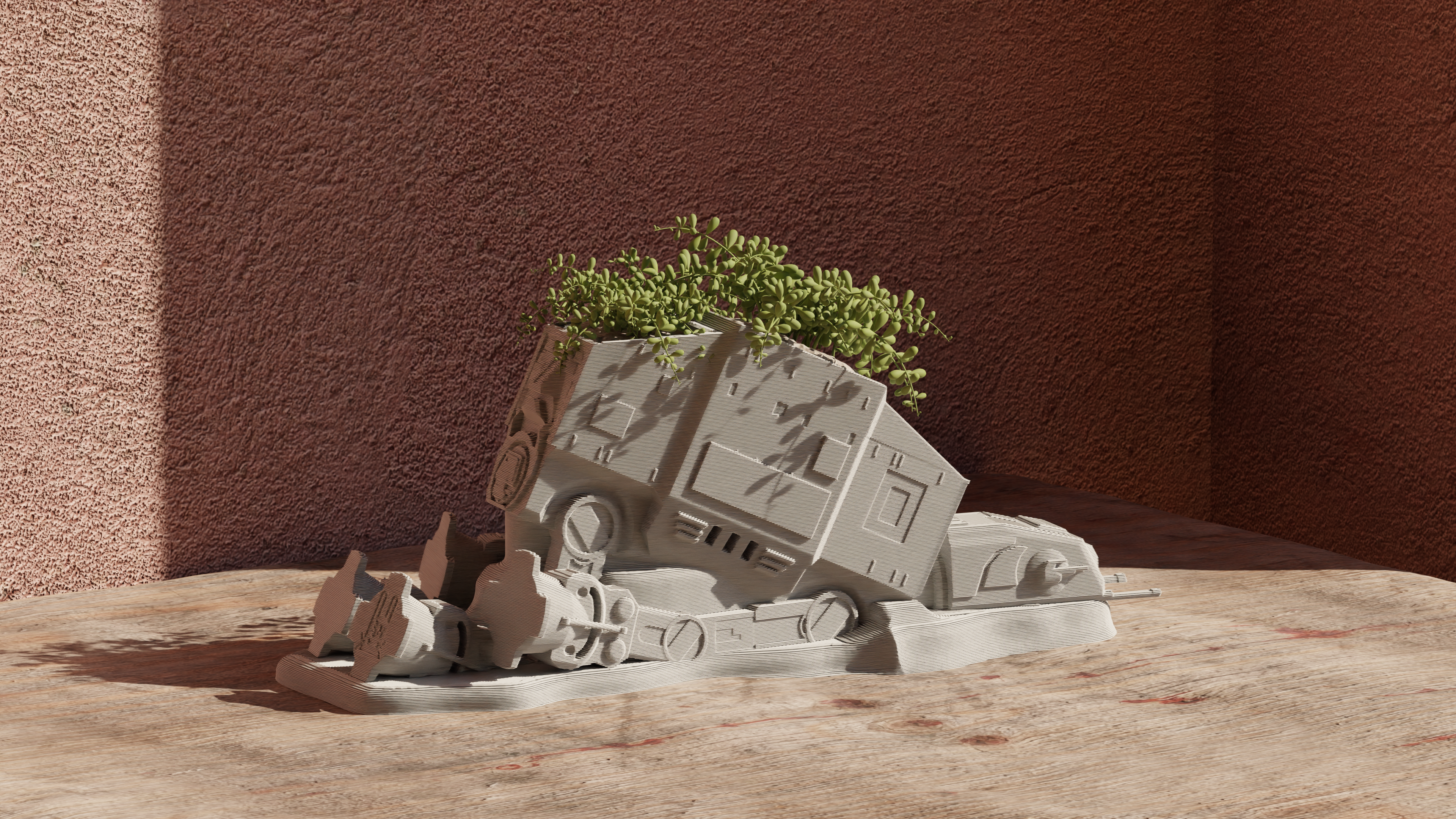 AT-AT - Star Wars Pot Plant 3D model thumbnail