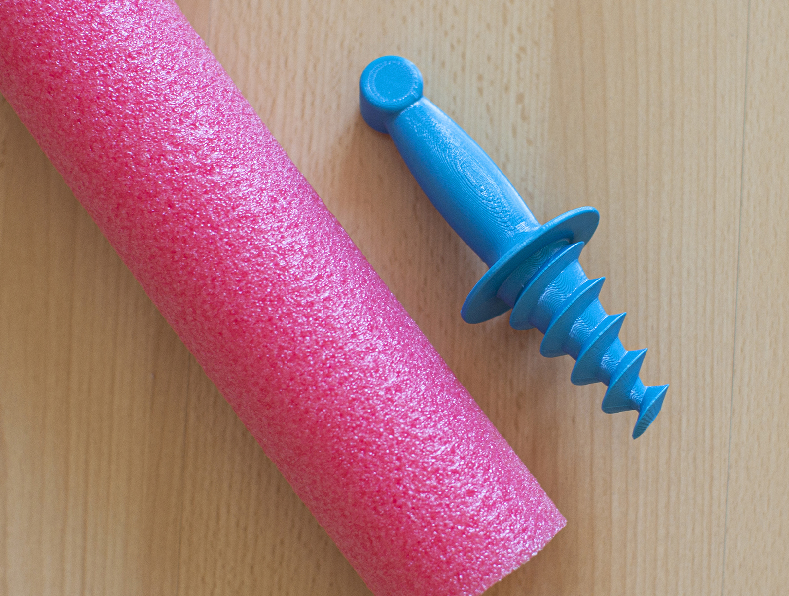 Sword handle for pool noodles by Martin Download free STL model
