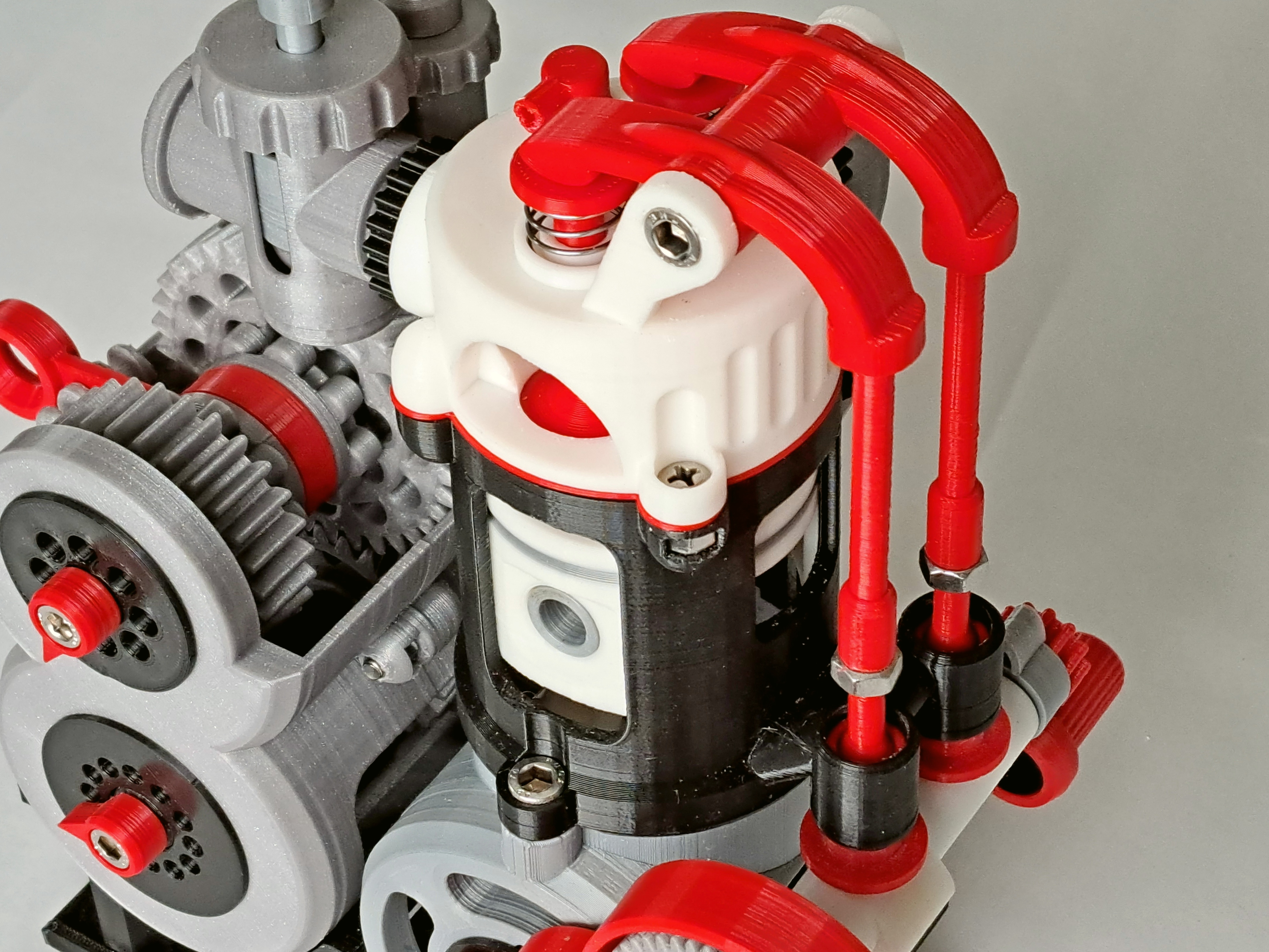 Miniatura 5 do modelo 3D PushRod Engine with Gearbox