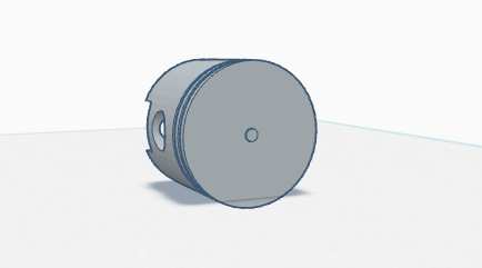 Miniatura 2 do modelo 3D piston keychain