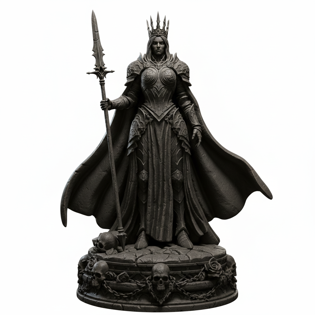 Warrior Queen – Paintable Miniature Figurine
