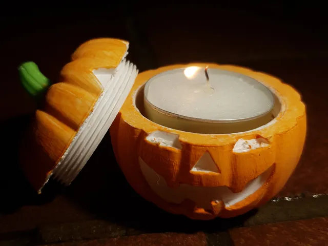Pumpkin Box with Screw Lid – 3 Sizes (Halloween Container)