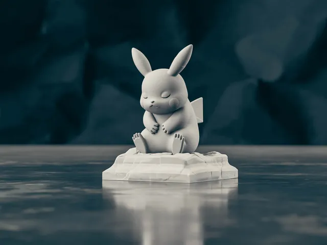 Pikachu Contemplation Statue
