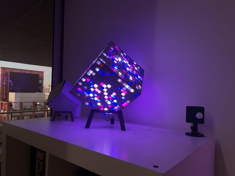 16x16 LED Matrix Cube 3D model thumbnail