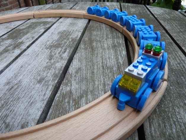 Spielzeugeisenbahn für Legos