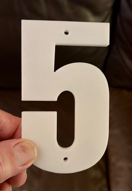 House Numbers Helvetica font