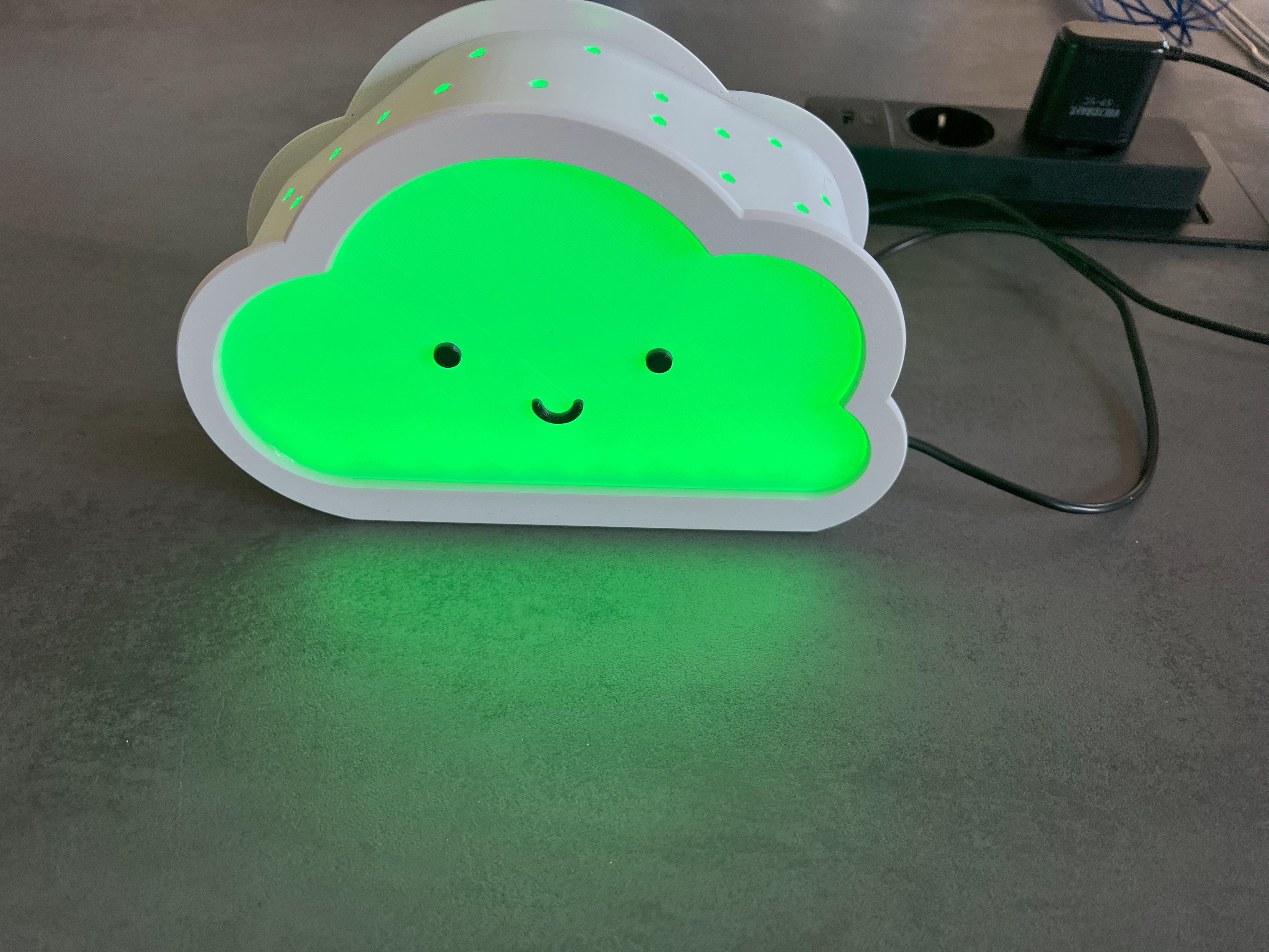 Happy Cloud with Button and ESP32 bracket