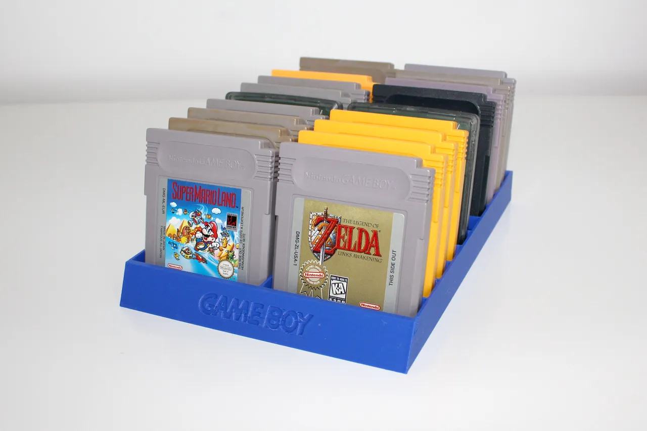 Gameboy cartridge holder with flip option by PawelN | Download free STL ...