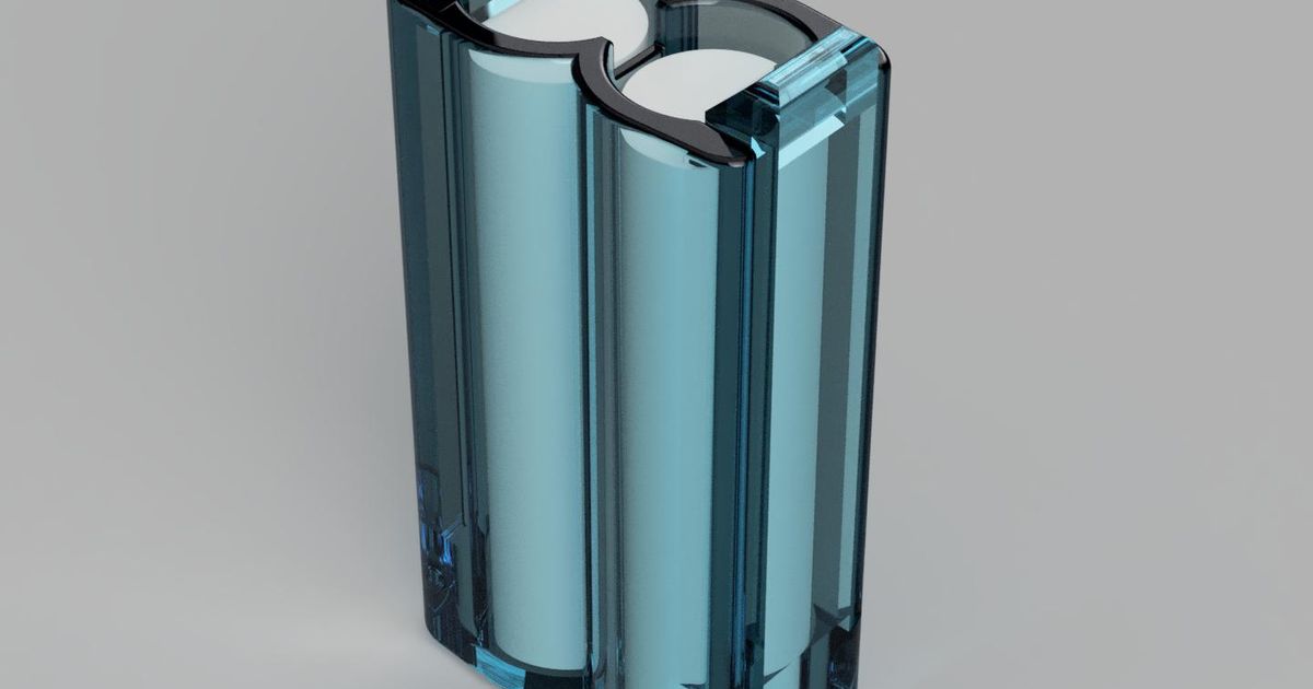 Double AAA Battery Case by Maxx Download free STL model