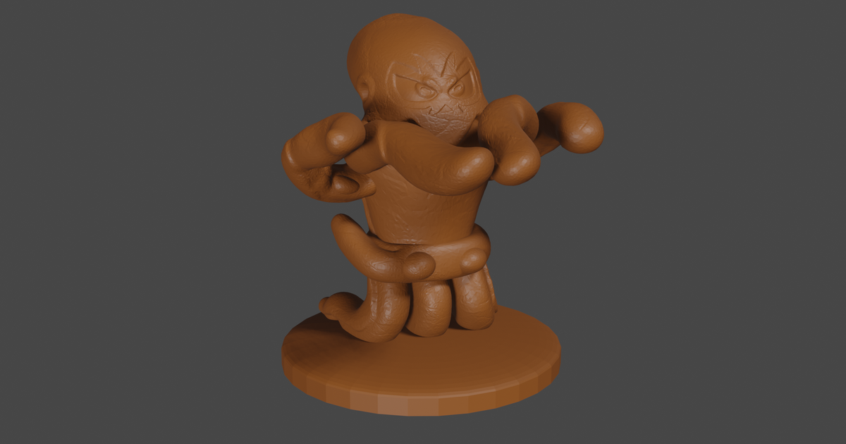 Pokemon inspired Grapploct Tabletop DnD miniature by