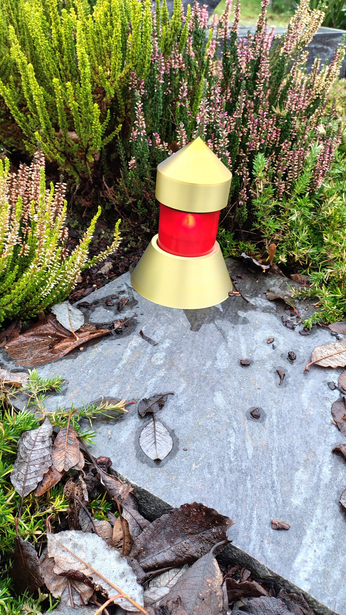 Grave lamp - stand for LED candle, for the cemetery