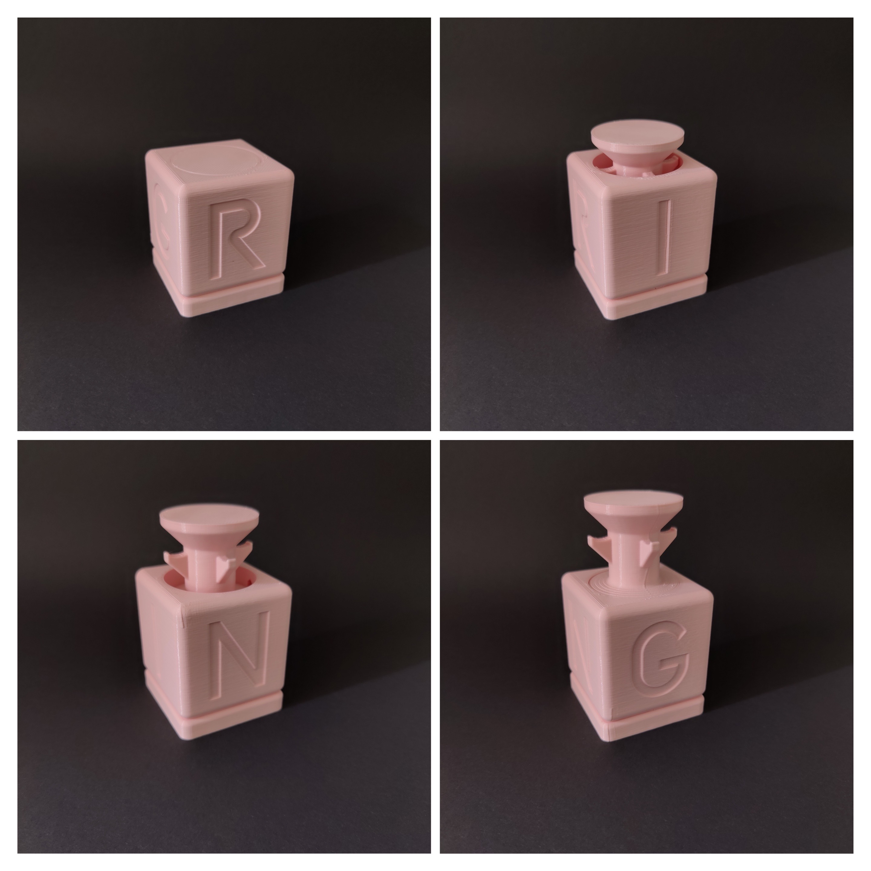 Miniatura 2 do modelo 3D Ring Holder Twisting Cube