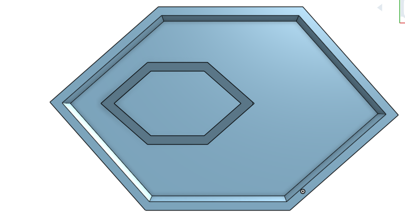 Miniatura 4 do modelo 3D Modern Hexagonal Ring Holder
